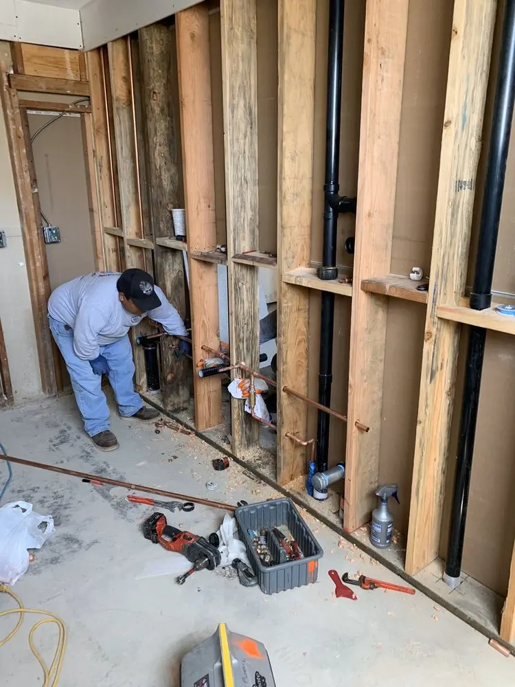 Commercial rough-in plumbing for Gas Line Repair in Williamsburg